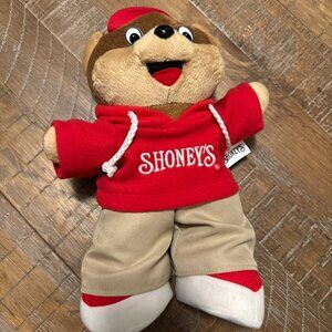 Shoney's Restaurant Shoney Bear Red Hoodie Plush 12" Teddy Bear 2017 4863-082017